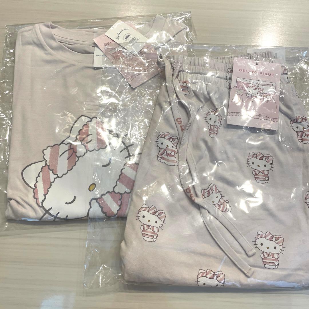 gelato pique ワンポイントTシャツ　総柄ショートパンツ　セット