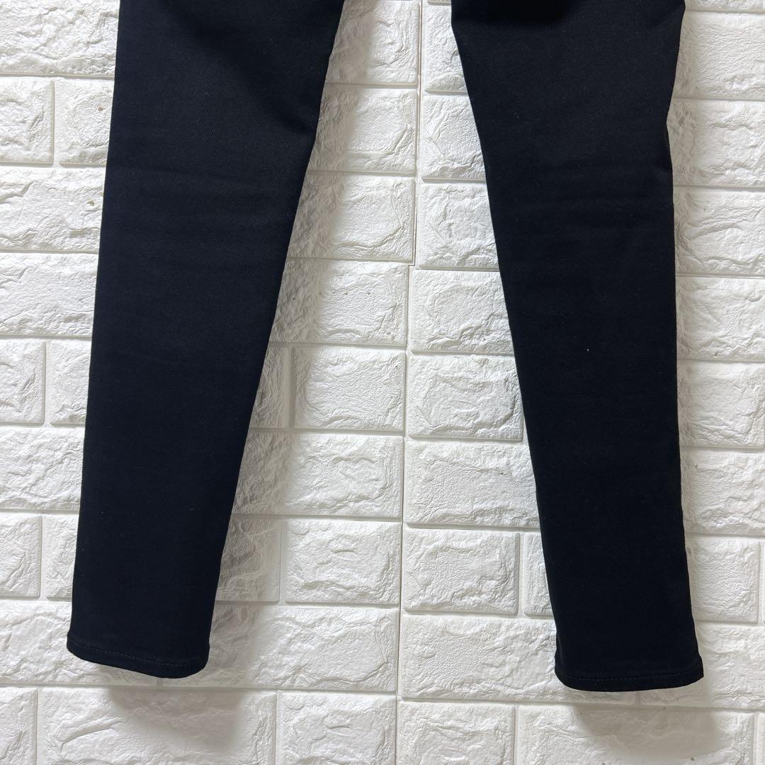 美品 ヤヌーク パトリシア スキニー デニム ストレッチ 25 ブラック