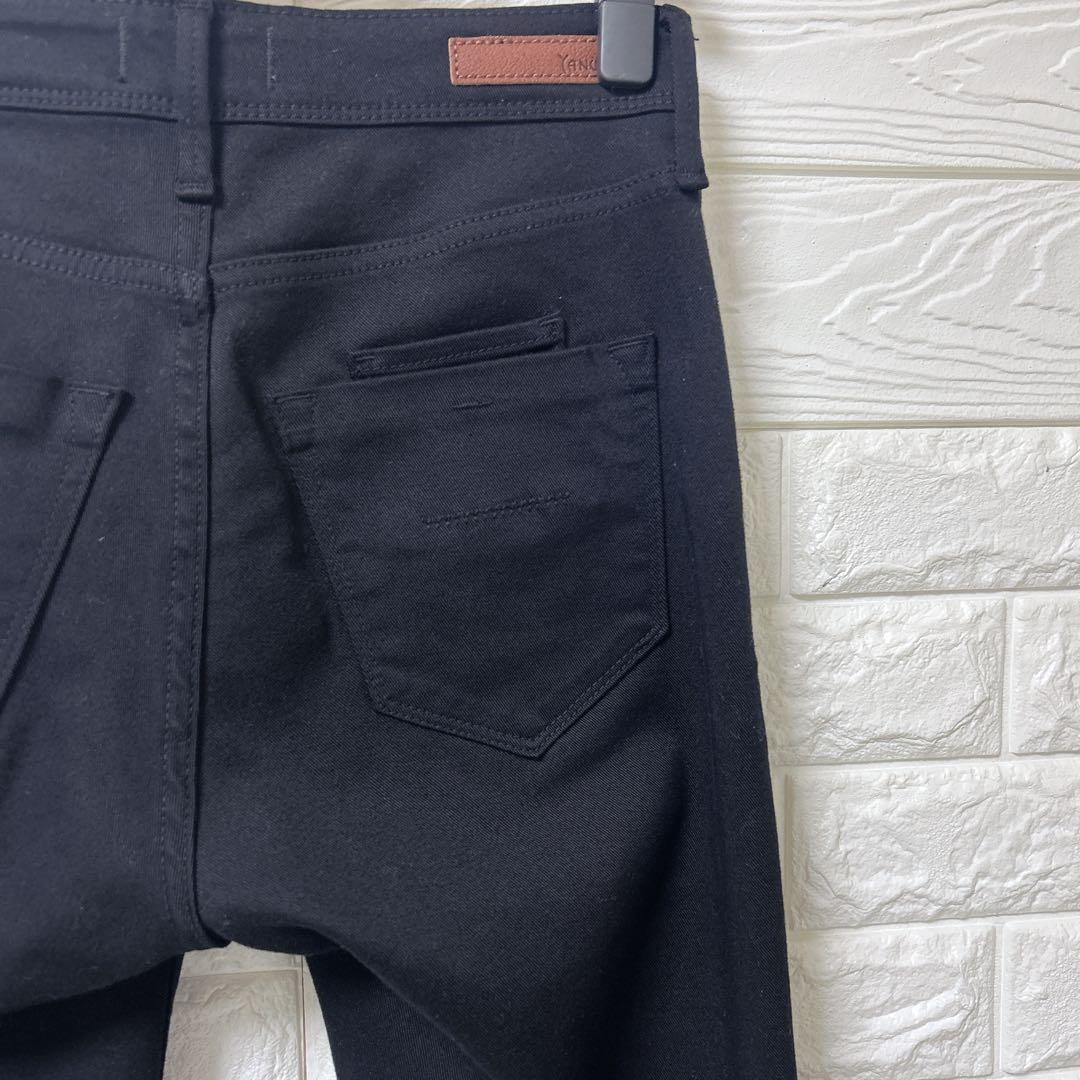 美品 ヤヌーク パトリシア スキニー デニム ストレッチ 25 ブラック