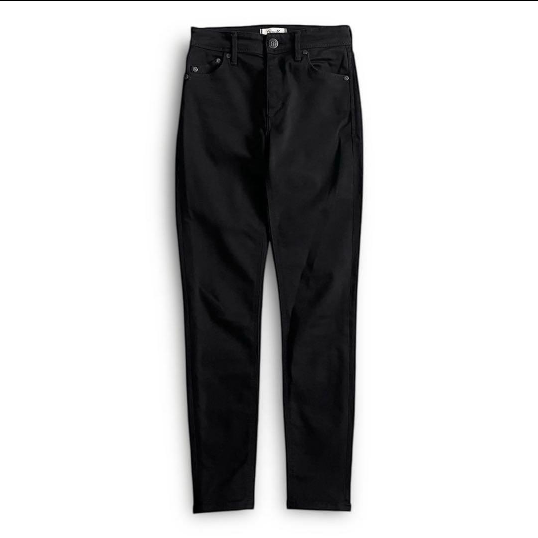 美品 ヤヌーク パトリシア スキニー デニム ストレッチ 25 ブラック