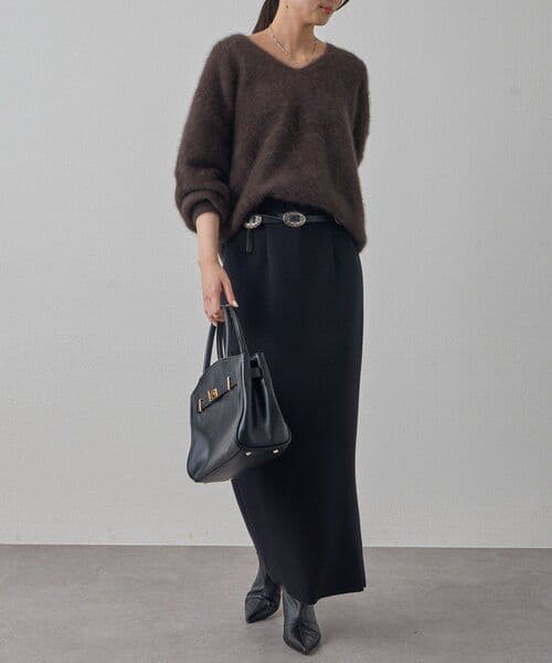 LOUNGEDRESS ポンチZIPタイトスカート ブラック Mサイズ