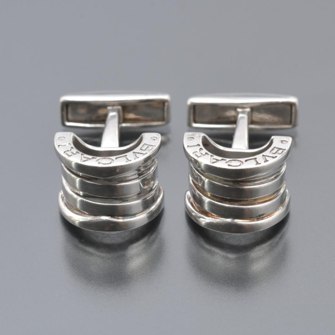 磨き済/美品 ブルガリ BVLGARI カフス ビーゼロワン SV 925