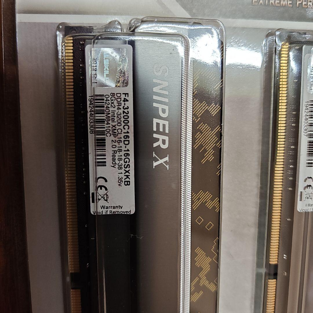 メモリー G.Skill SNIPER X 16GB (2x8GB) DDR4
