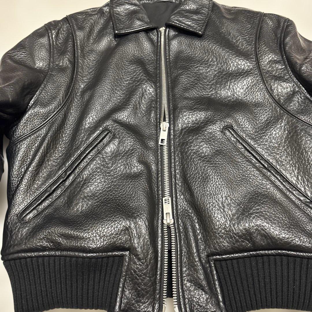 ZARA フェイクレザーパフジャケット