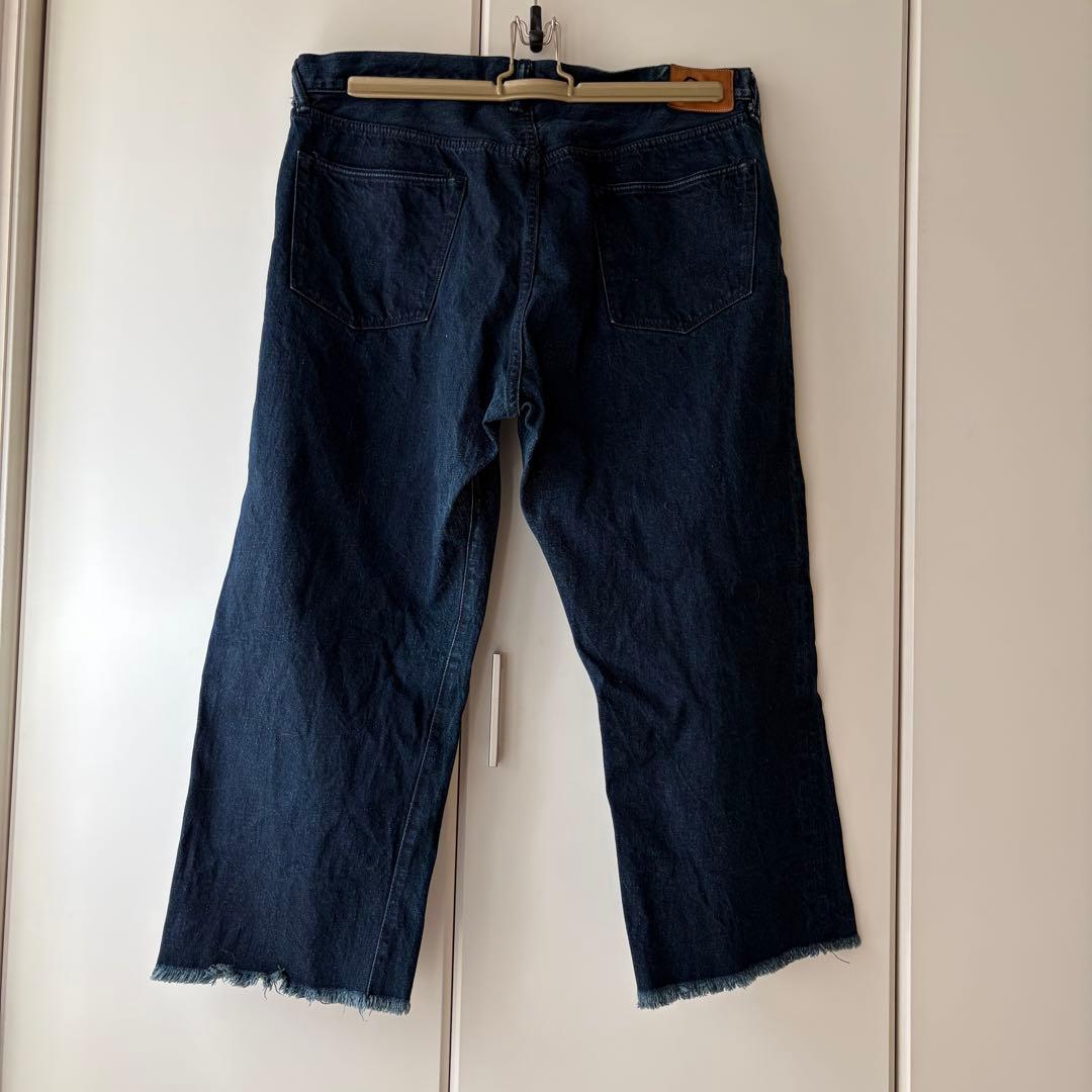 45R 再びおこめ納戸納戸フロントリバー　デニム　パンツ　¥38,500 34