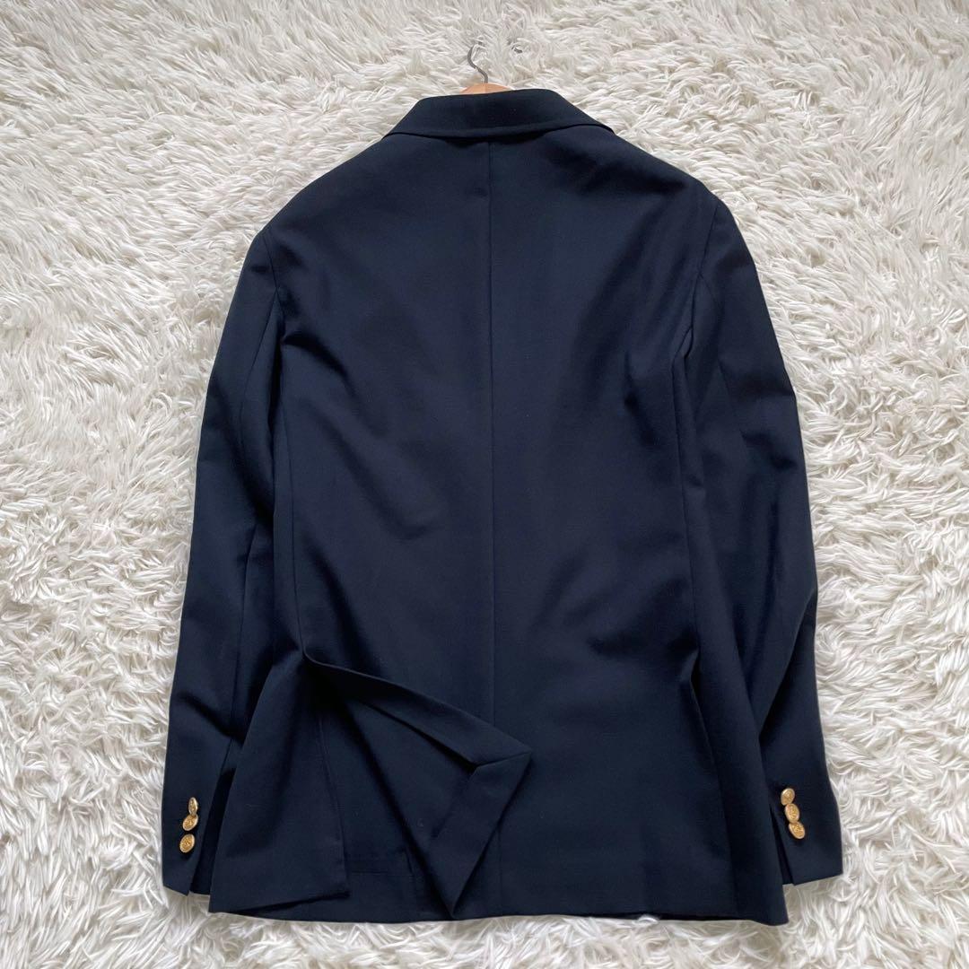 GREEN LABEL RELAXING紺ブレシングル3ボタン段返り金ボタンL