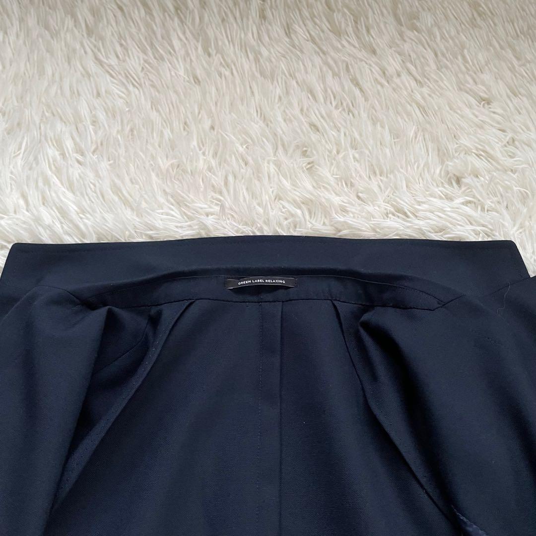 GREEN LABEL RELAXING紺ブレシングル3ボタン段返り金ボタンL