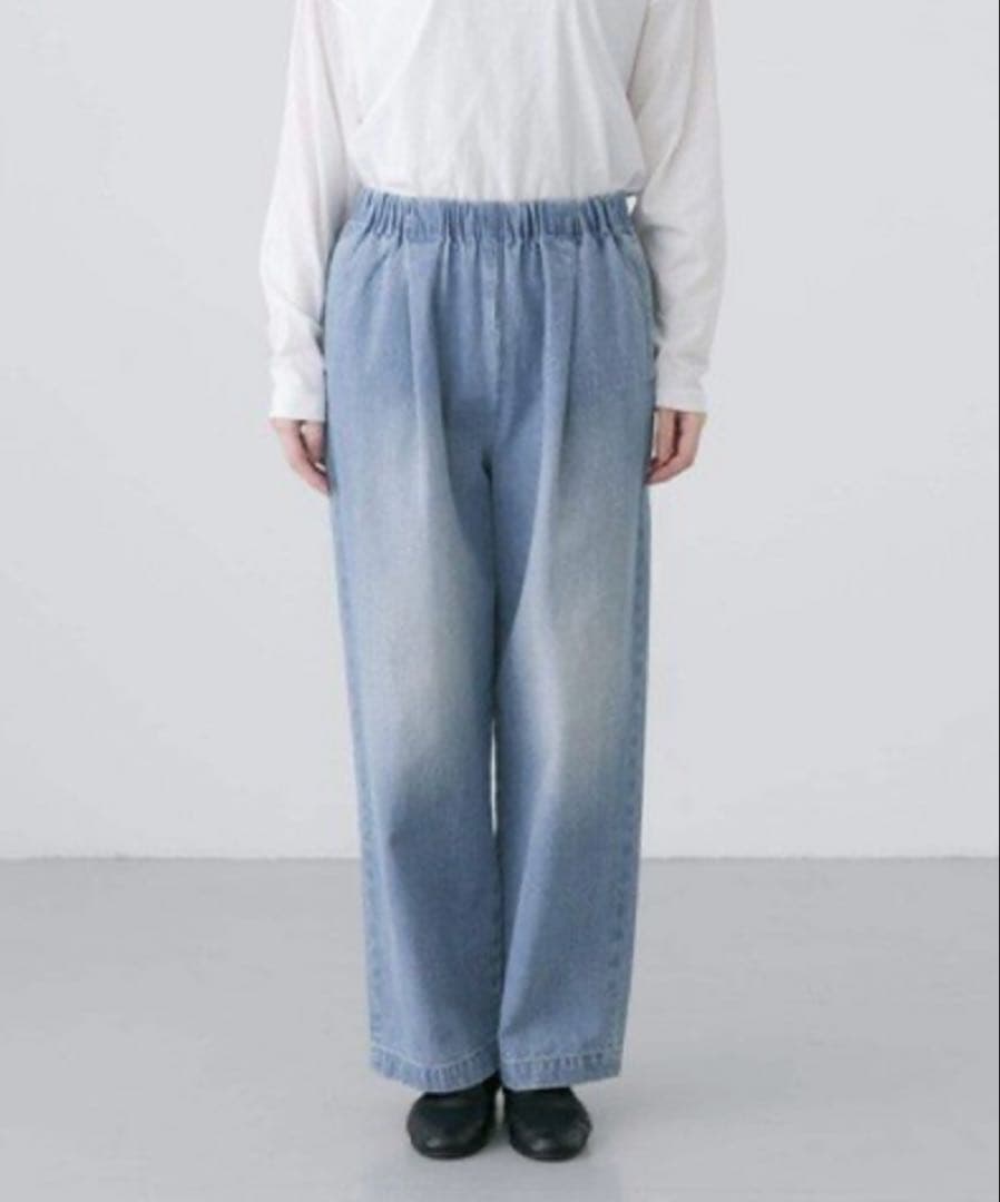 新品タグ付き　かぐれ　フェードデニムパンツ