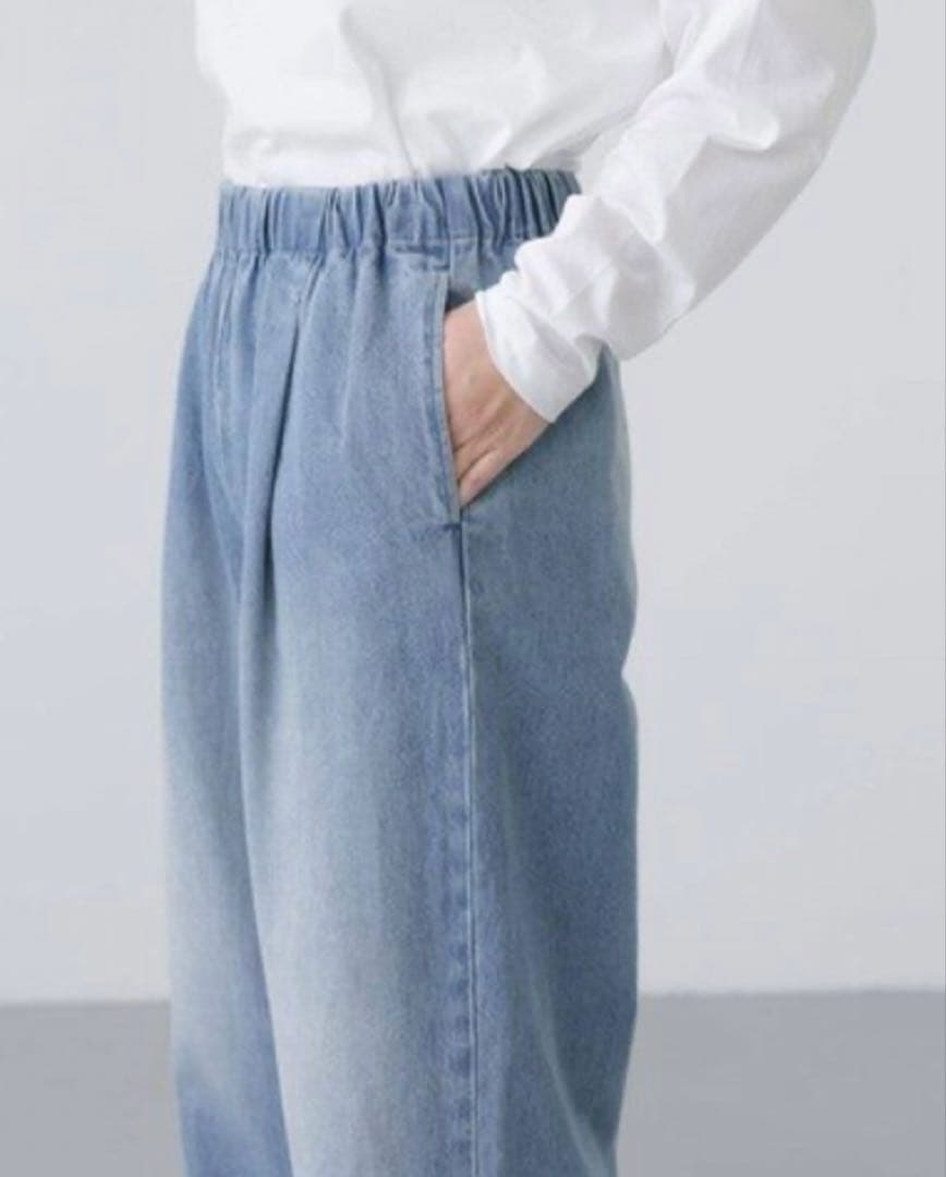 新品タグ付き　かぐれ　フェードデニムパンツ