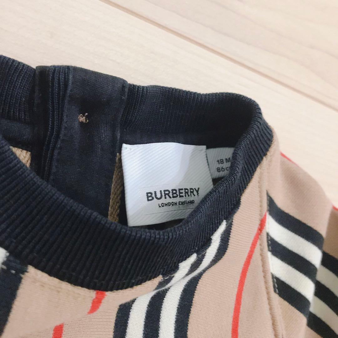 Burberry キッズ　ストライプ　ワンピース　18M 80cm