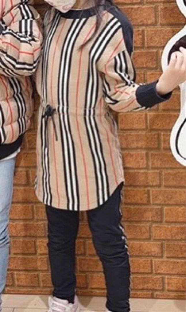 Burberry キッズ　ストライプ　ワンピース　18M 80cm