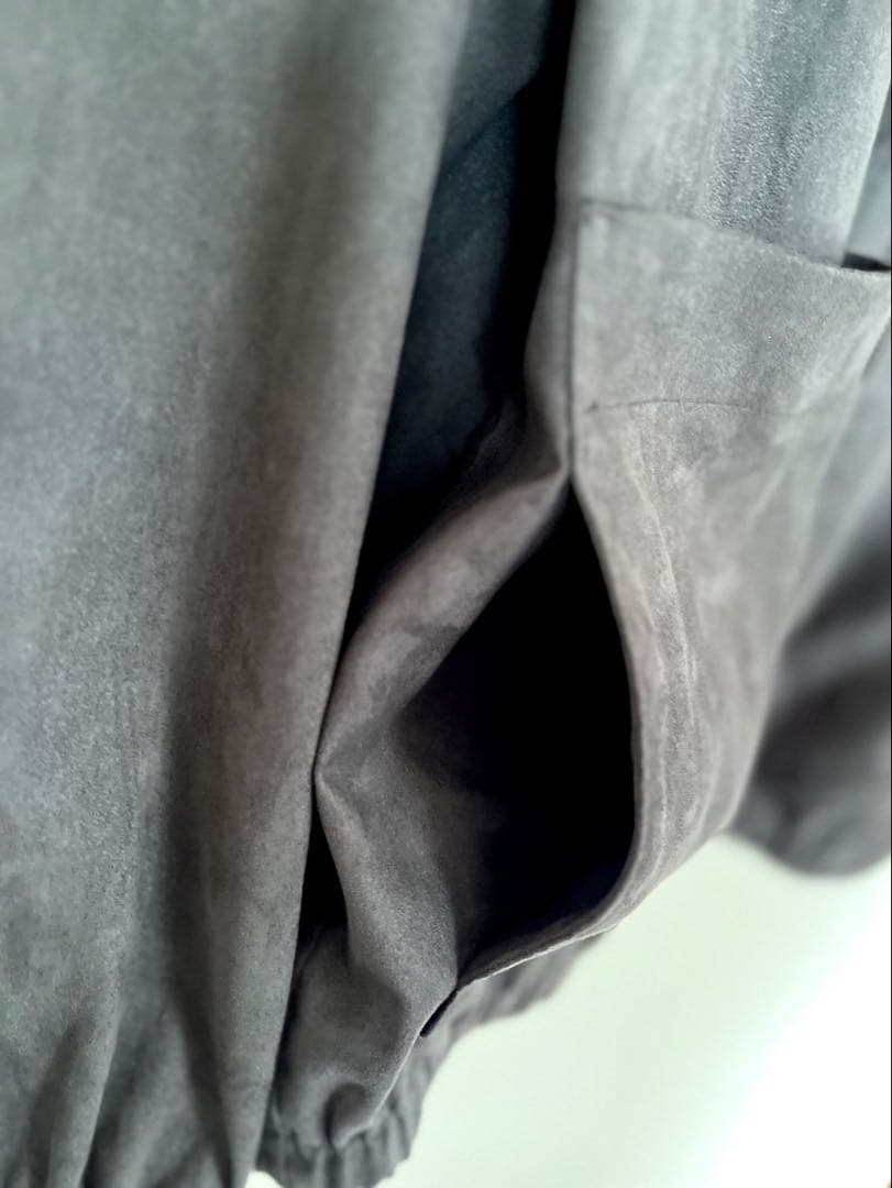 【極美品】ADAM ET ROPE' フェイクスエードスタンドカラーブルゾン