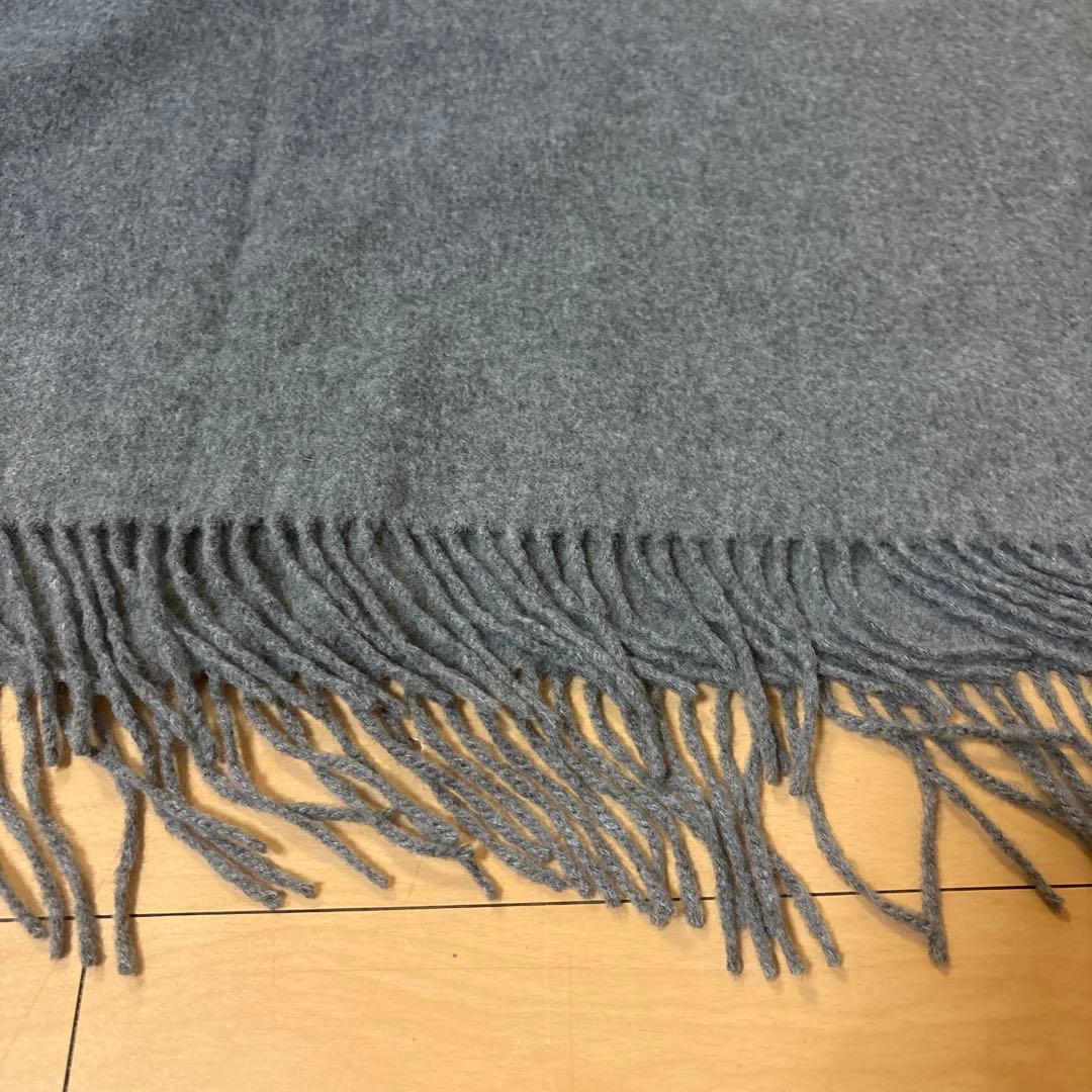 Johnstons of Elgin 100%カシミヤストール グレー