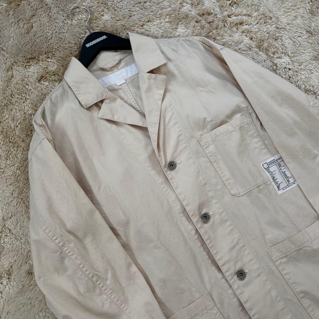 【美品】NEIGHBORHOOD BW . SHOP COAT ホワイト M
