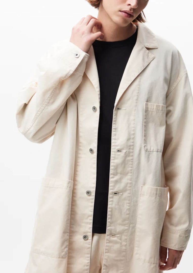 【美品】NEIGHBORHOOD BW . SHOP COAT ホワイト M
