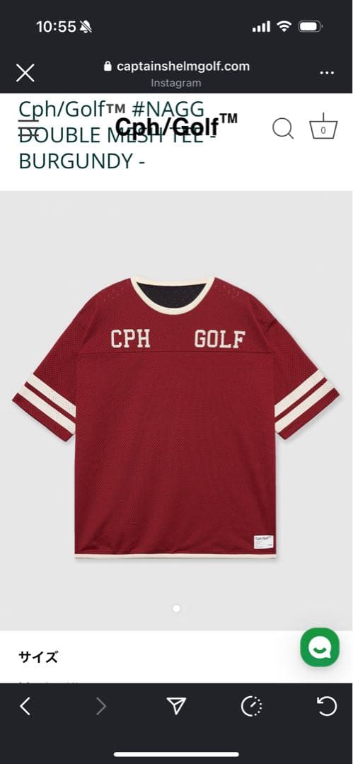 CPH GOLF XLサイズ メッシュジャージとショーツセット