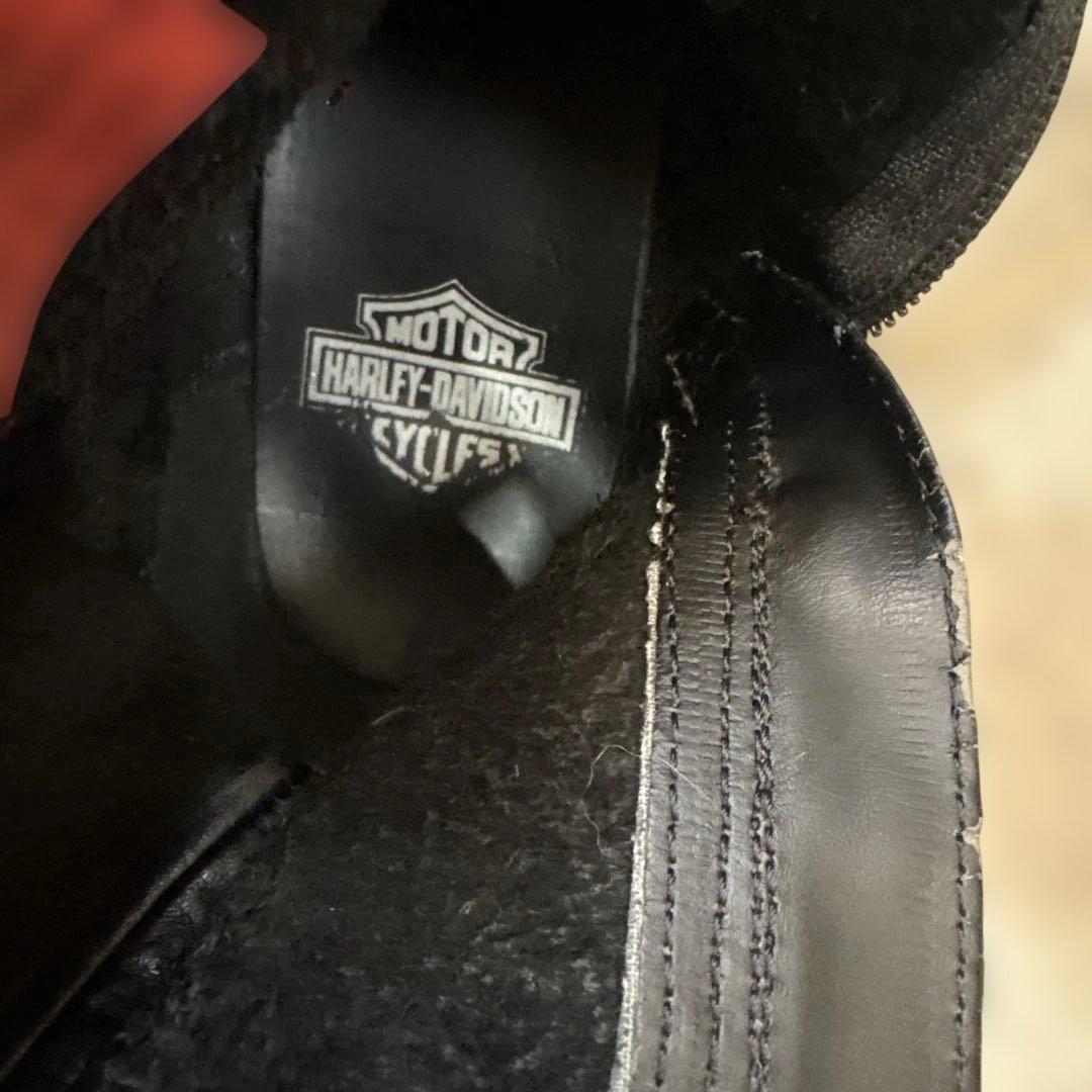 Harley Davidson スタッズ付きブーツ ブラック