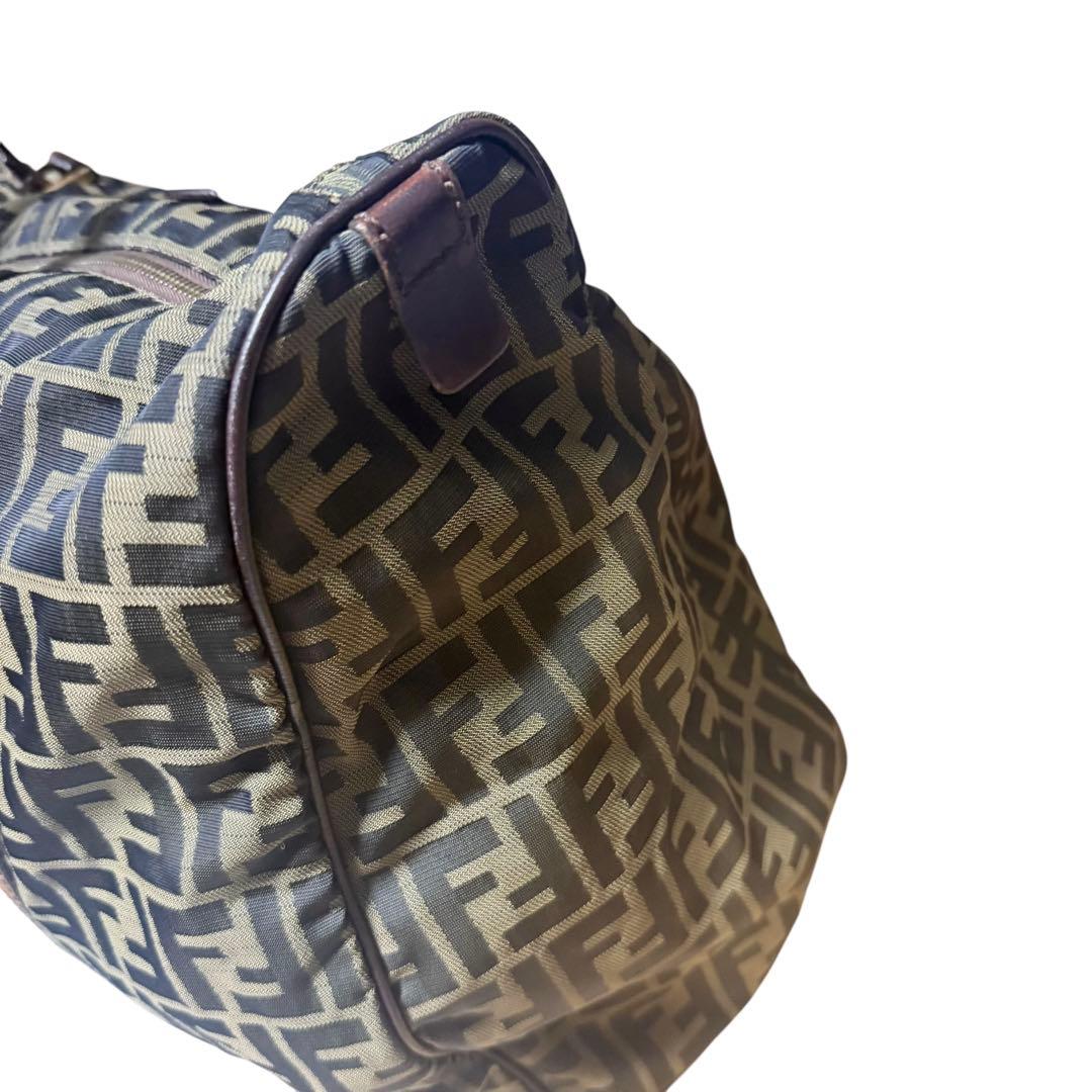 フェンディ FENDI ズッカ ボストンバッグ ナイロンキャンバス イタリア製