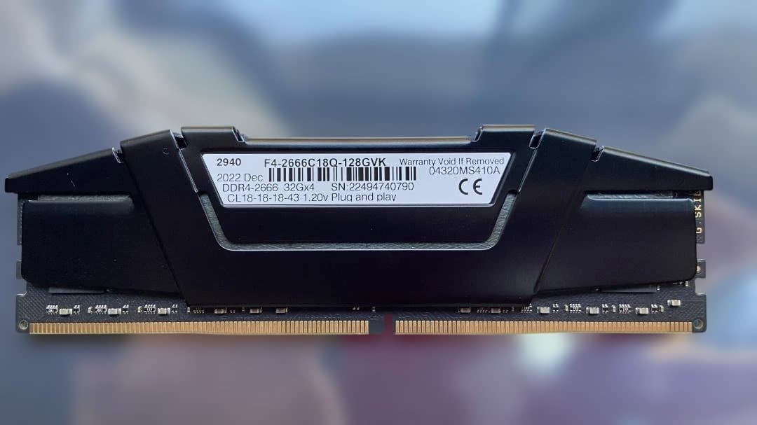 美品 GSKILL 128GB (32GBx4) DDR4-2666 動作確認済