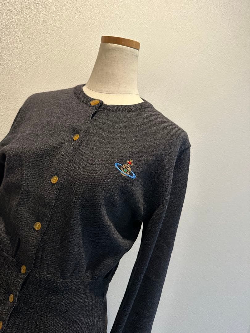 Vivienne Westwood ORB ロゴ刺繍 ウールカーディガン