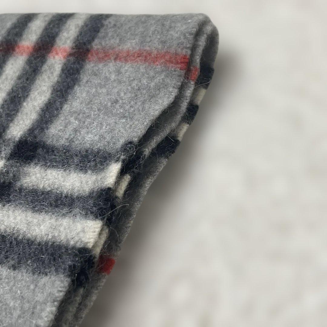 美品　Burberrys バーバリーズ カシミヤ ノバチェックマフラー　グレー