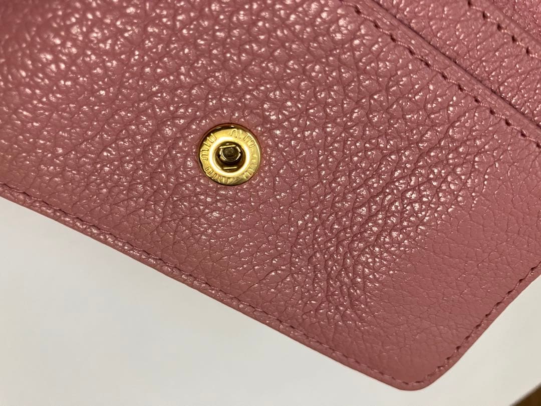 MIUMIU ミュウミュウ 名刺入れ ピンク キーリーグ付き