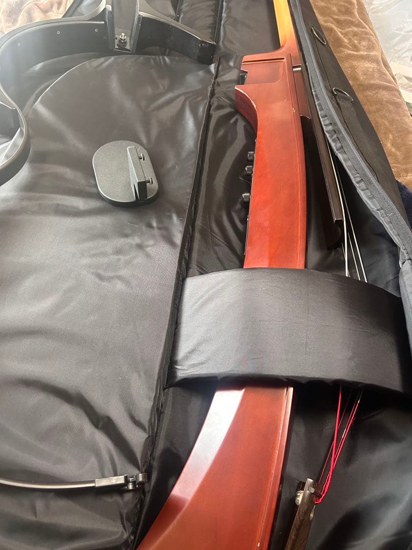 YAMAHA SILENT Bass SLB100 本体＋専用ケース+膝当て付