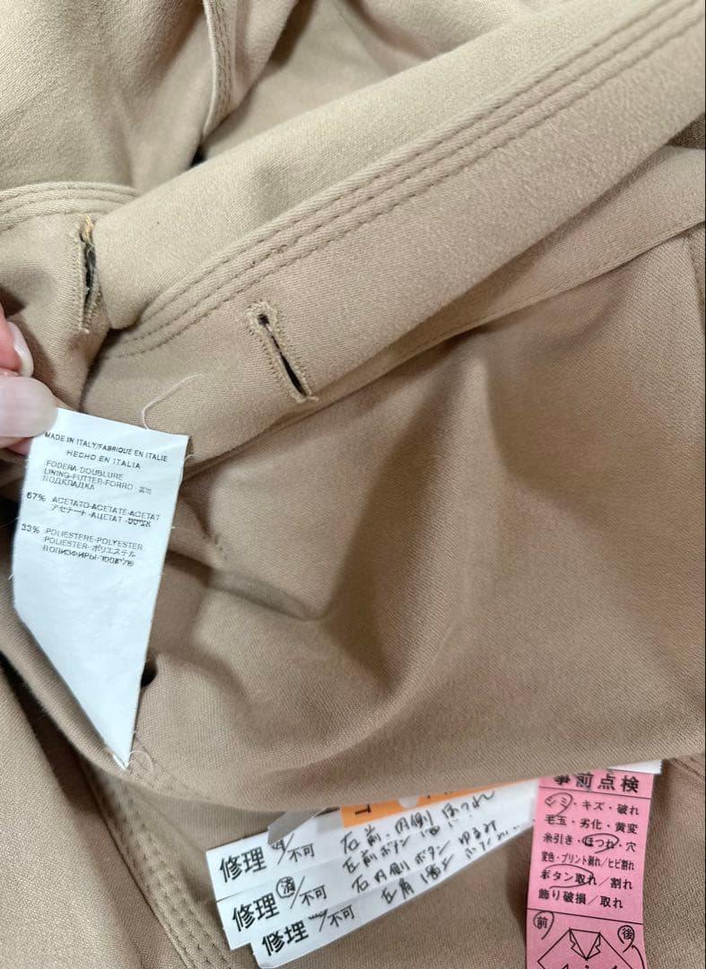 VALENTINO ヴァレンティノ＊ヴィンテージベージュトレンチコート　40