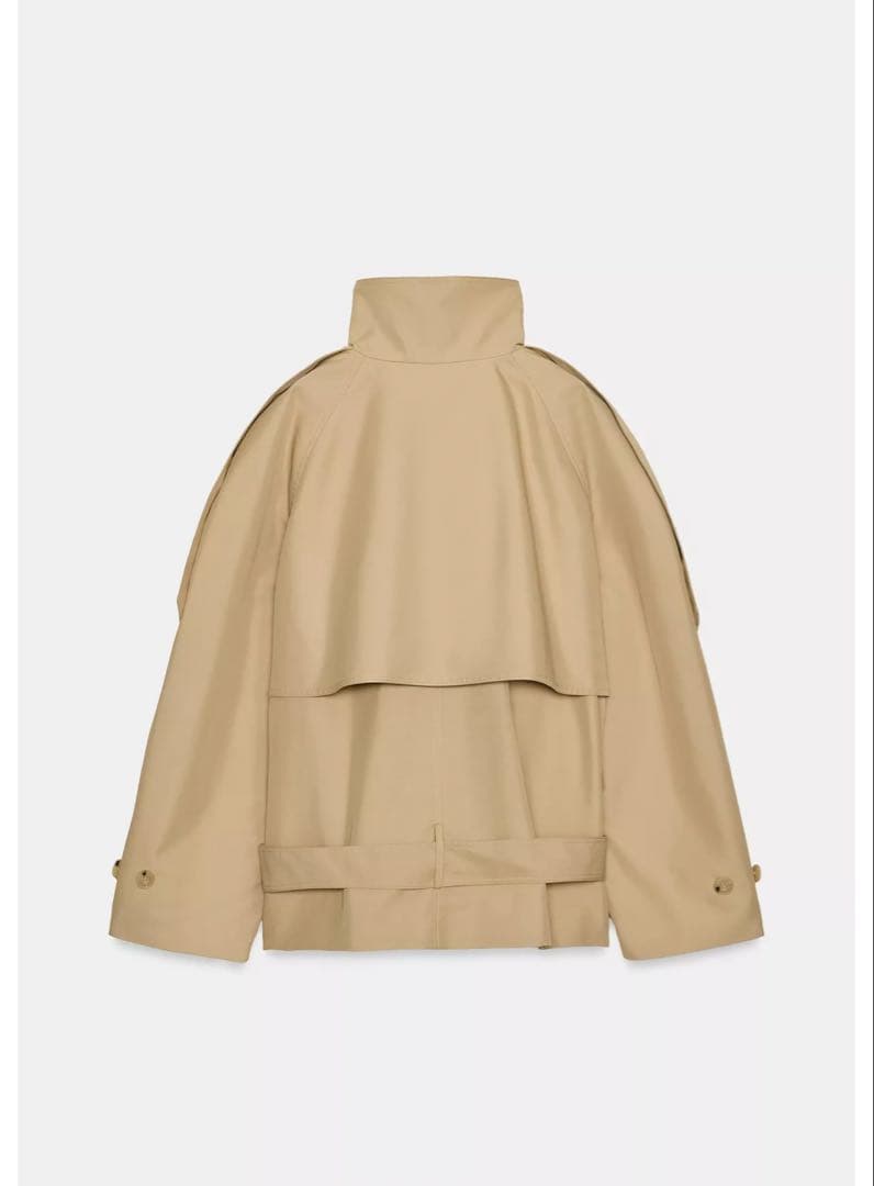 ショート丈ハイネックトレンチコート　Zara