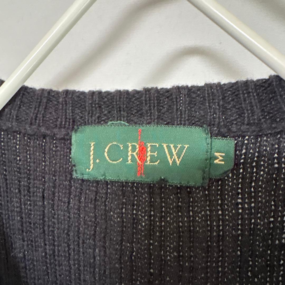 90s 巨人タグ J.CREW ジェイクルー ニットベスト コットン×リネン