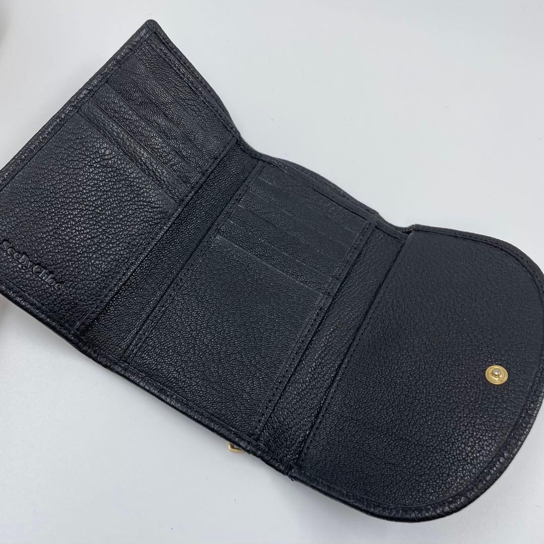 ✨未使用✨　See By Chloe　シーバイクロエ　財布　ブラック　黒　レザー