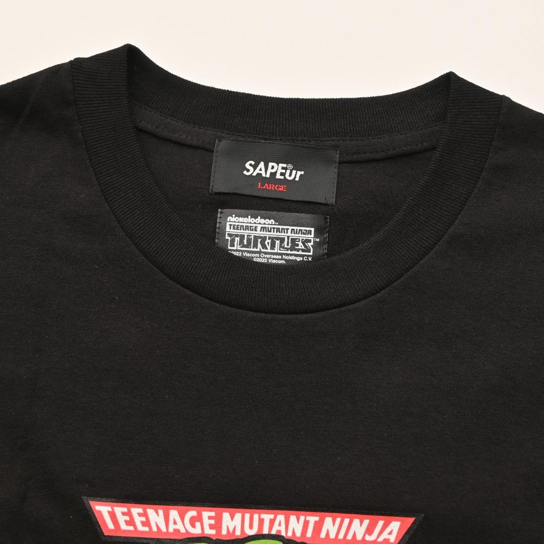 J*M様 SAPEur サプール タートルズ Tシャツ L ブラック 黒 半袖