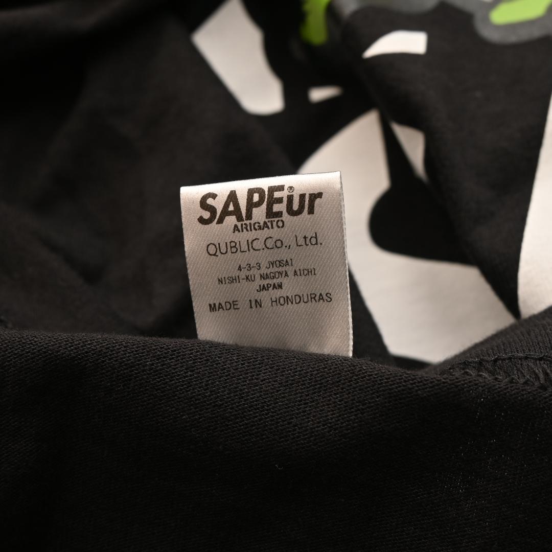 J*M様 SAPEur サプール タートルズ Tシャツ L ブラック 黒 半袖