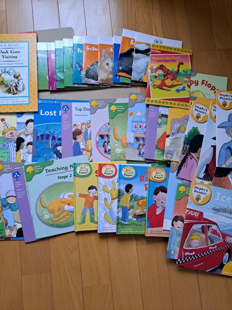 大量絵本英語教育カードなどOXFORD READING TREE まとめ70冊