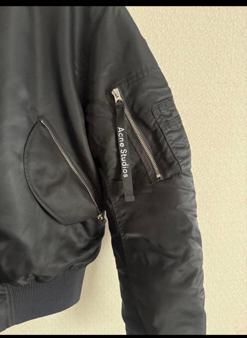 Acne Studios MA-1ジャケット ブラック　MAKIO 44サイズ