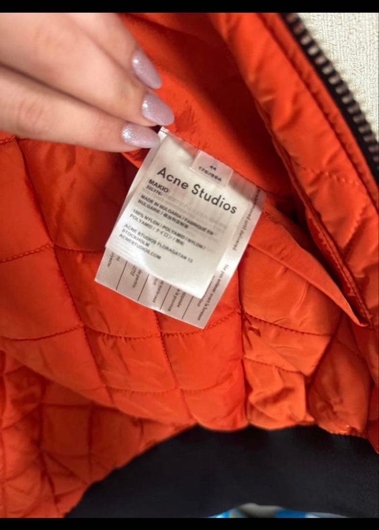 Acne Studios MA-1ジャケット ブラック　MAKIO 44サイズ