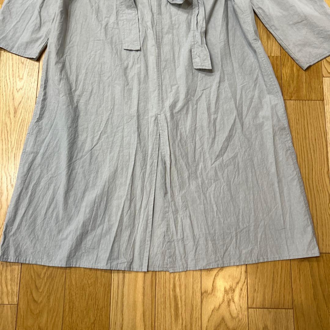 fig London フィグロンドン　タイプライターコート　fog blue