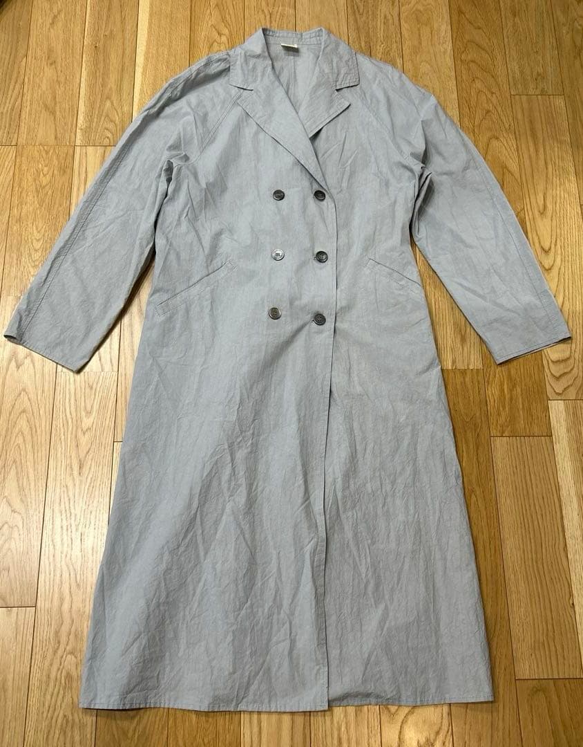 fig London フィグロンドン　タイプライターコート　fog blue