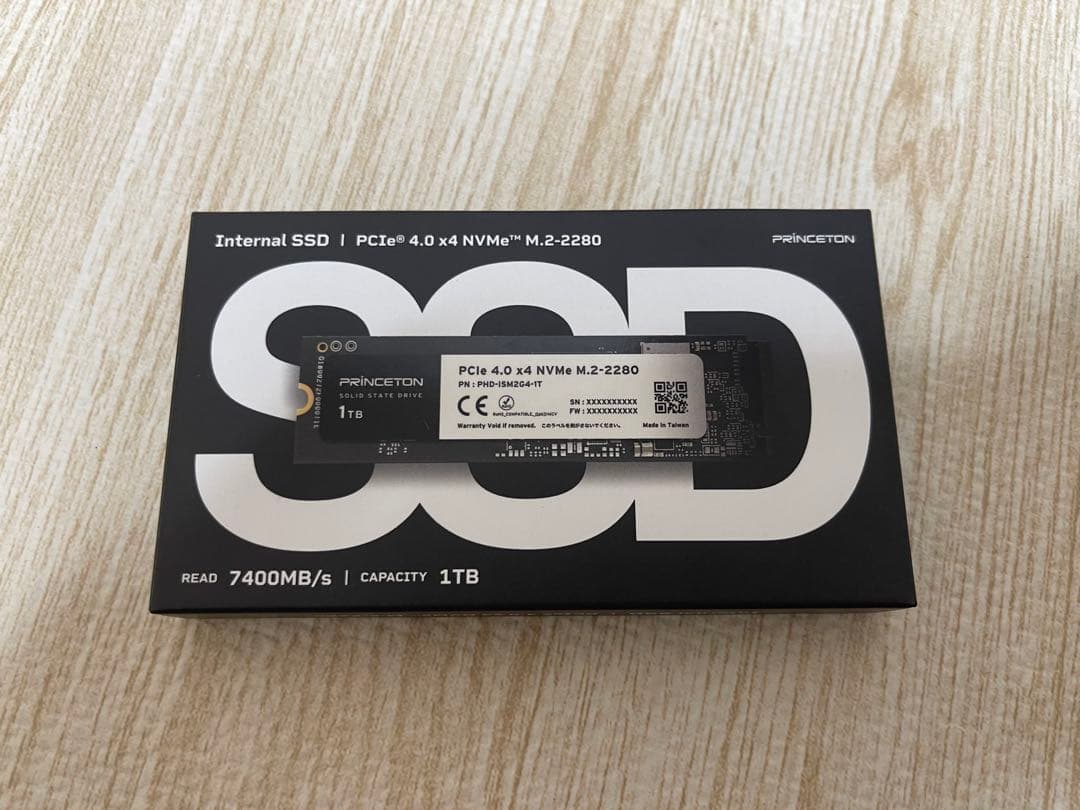 Princeton 内蔵型SSD 1TB M.2-2280