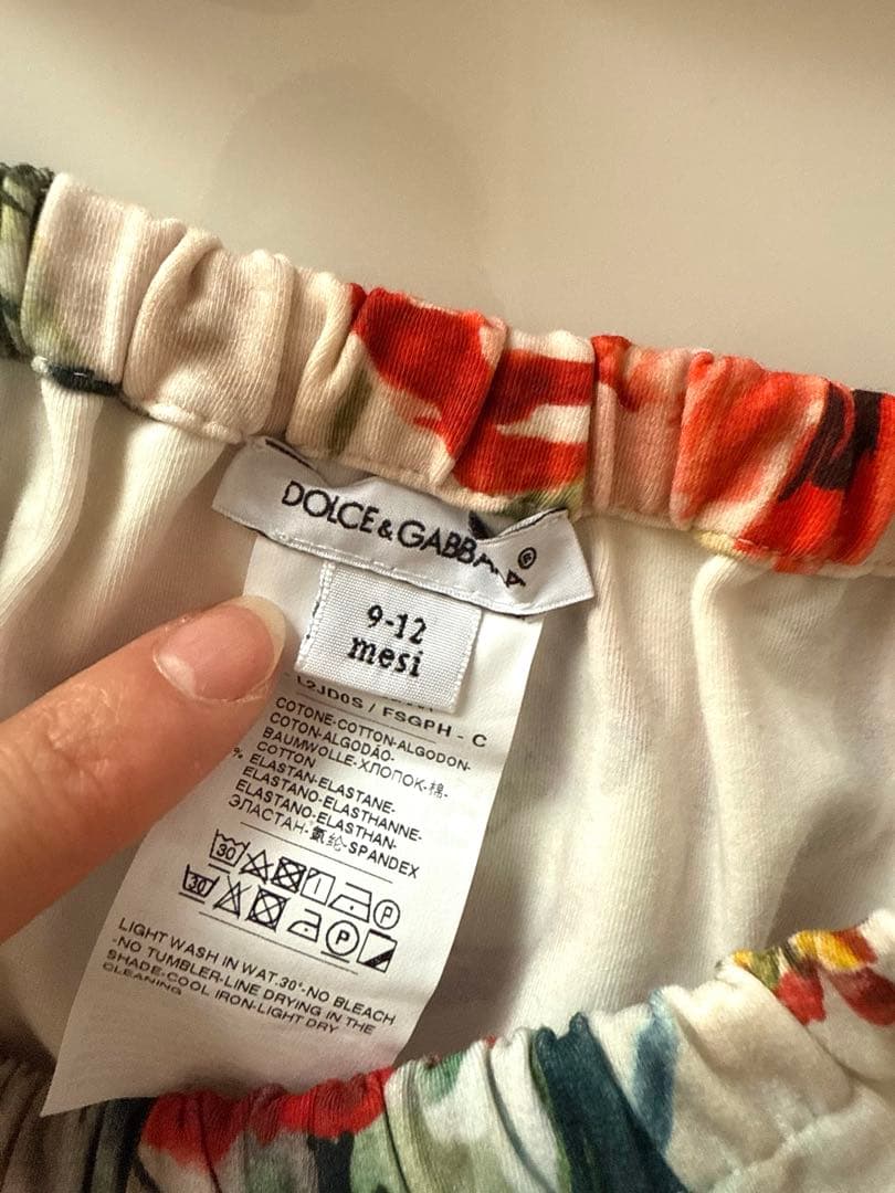 DOLCE & GABBANA フラワーワンピースセット 9-12カ月
