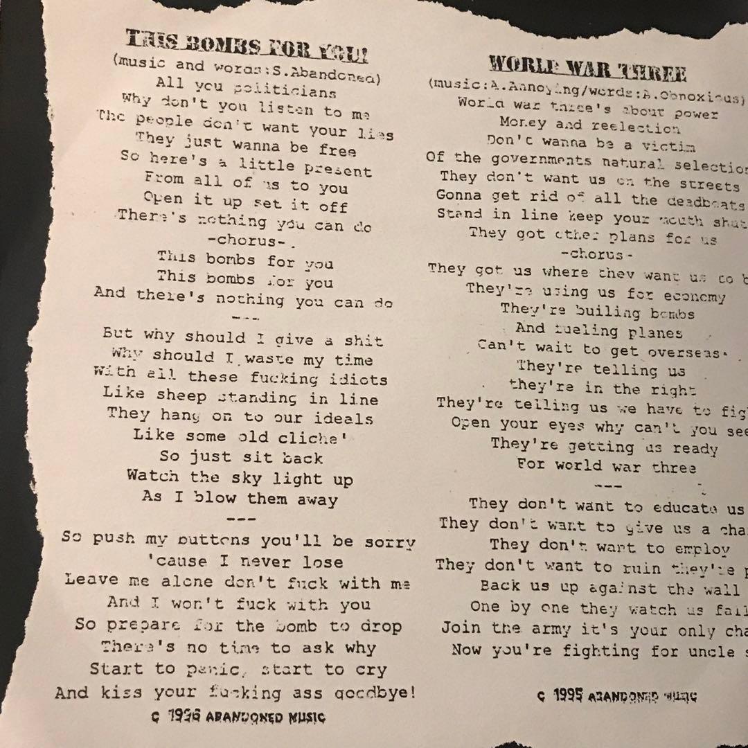 洋楽 THE BRISTLES - THIS BOMBS FOR YOU!