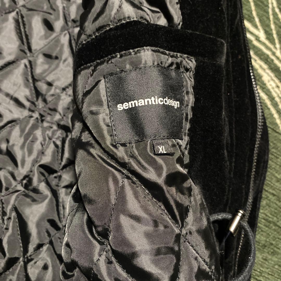 Semantic design 00s velour fur coat お兄系