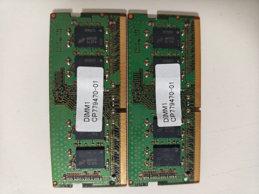 ddr4 8gb 2枚 ノートメモリー