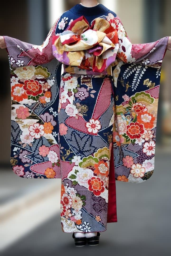 butterfly様振袖単品 【915】【150cm~160cmの方用