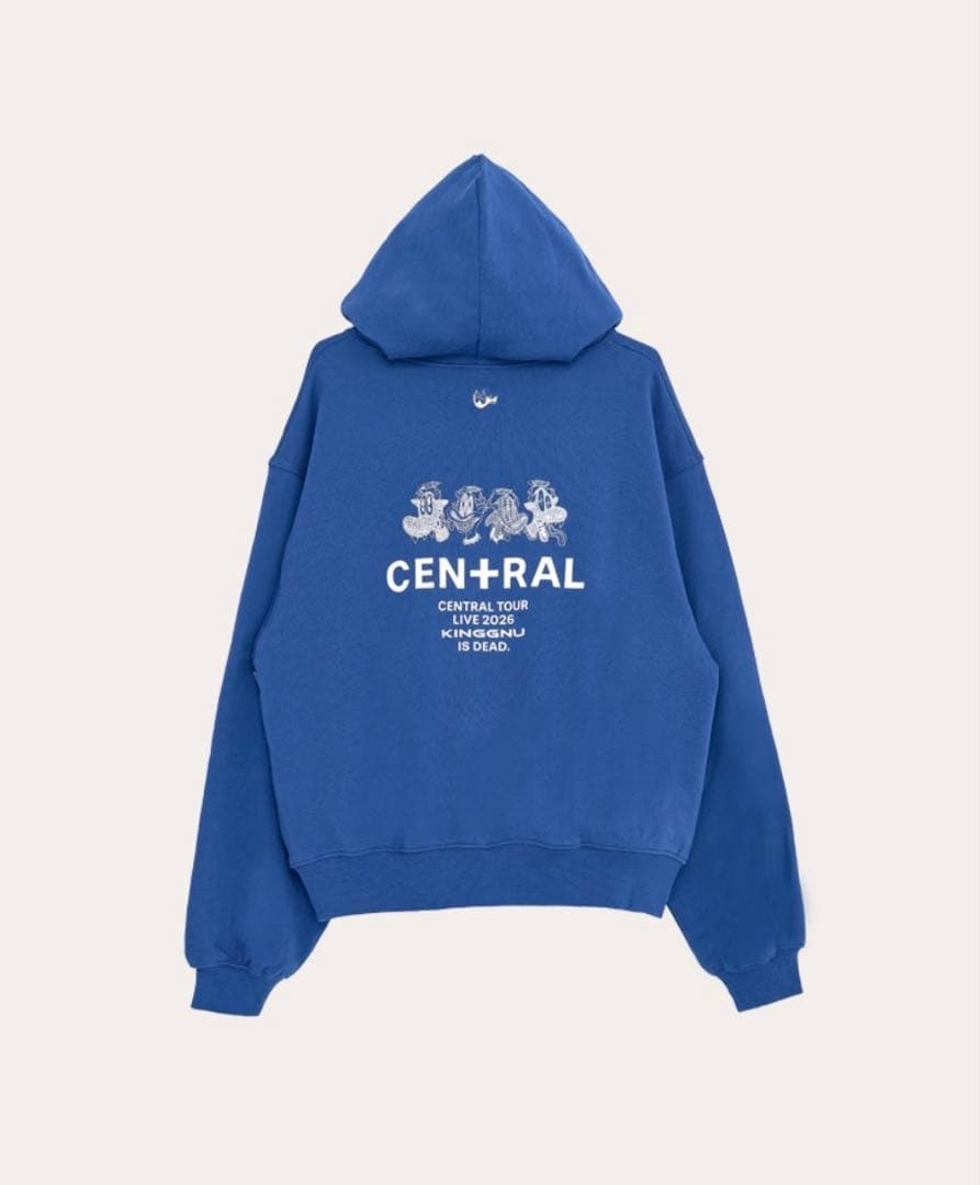 King Gnu CEN+RAL TOUR HOODIE ブルー XXL
