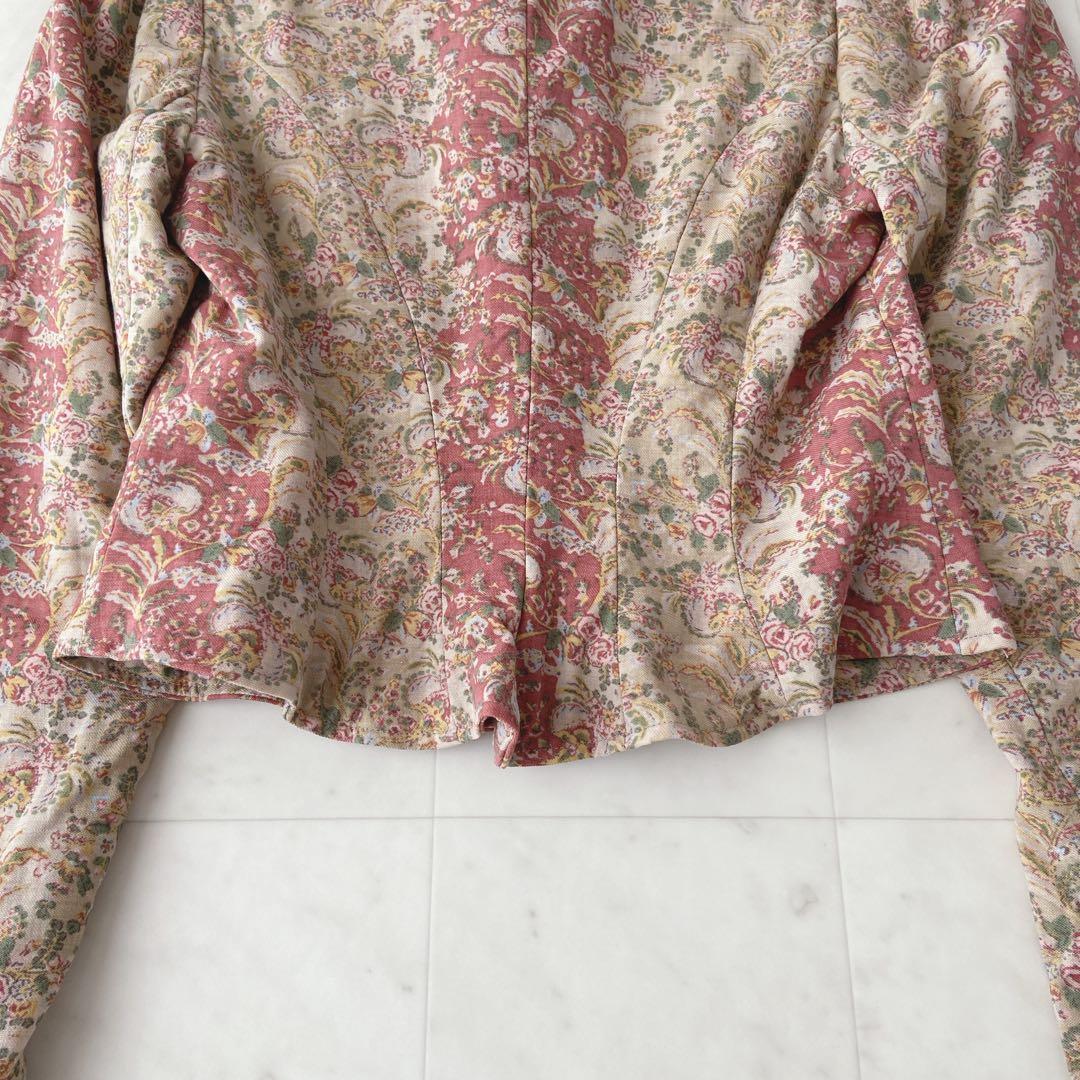 ✨レア✨貴重✨ラルフローレン花柄ジャケットショート丈ヴィンテージ上品デザイン