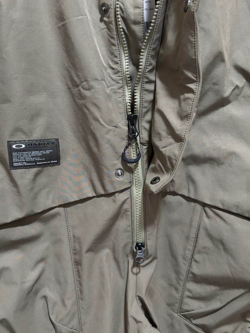 新品 OAKLEY カーキ スノーボード ビブパンツ Lサイズ オークリー 防水