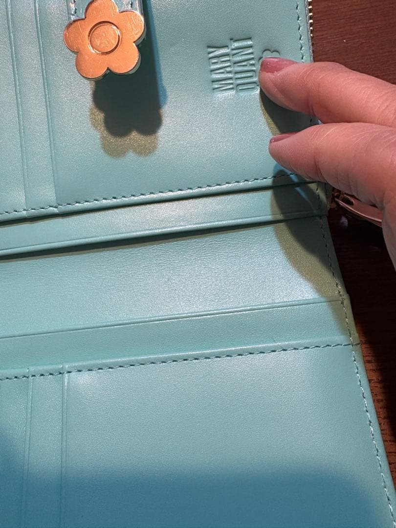 MARY QUANT ミントグリーン 二つ折り財布