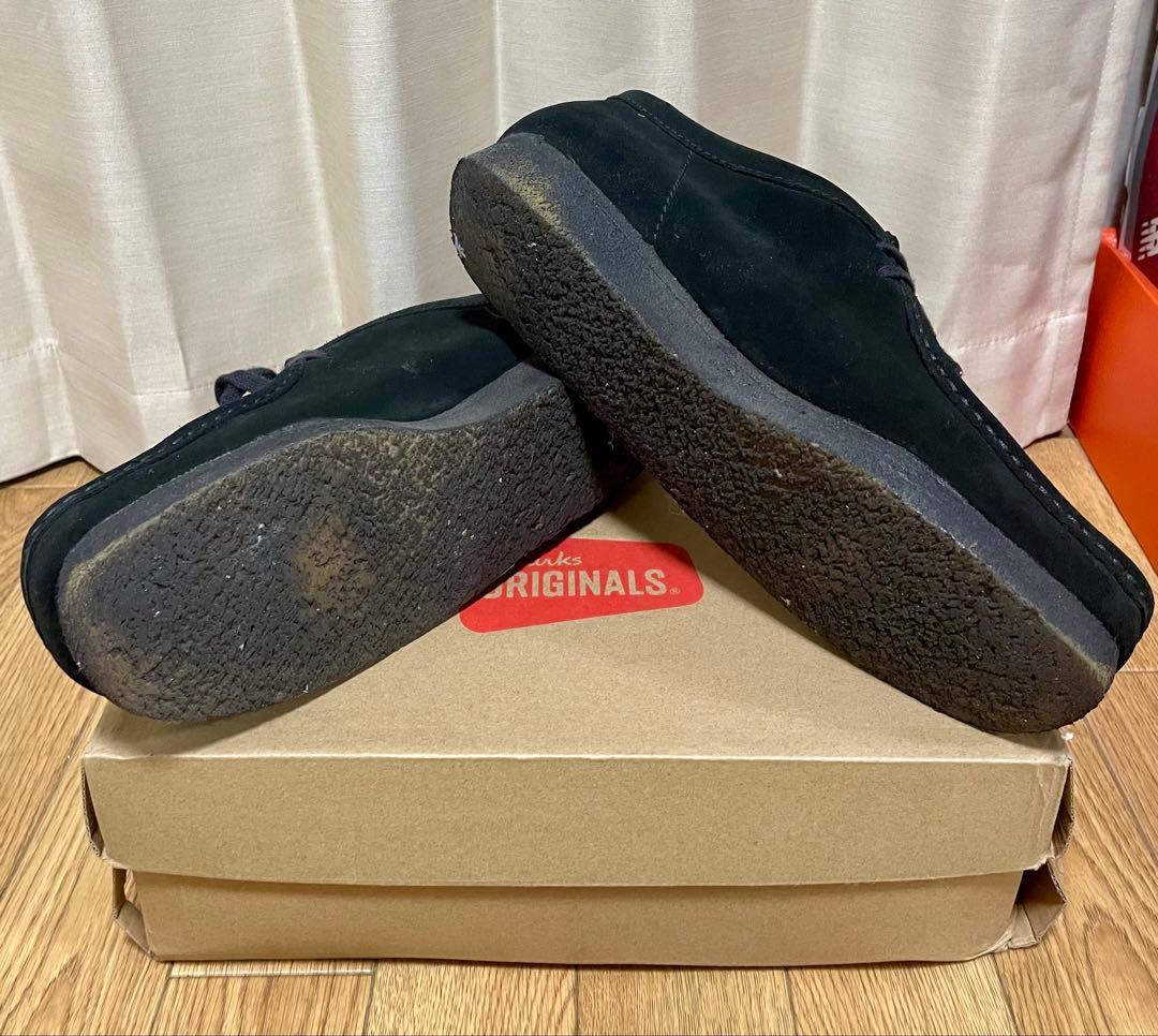 Clarks ワラビー ブラックスェード　27cm