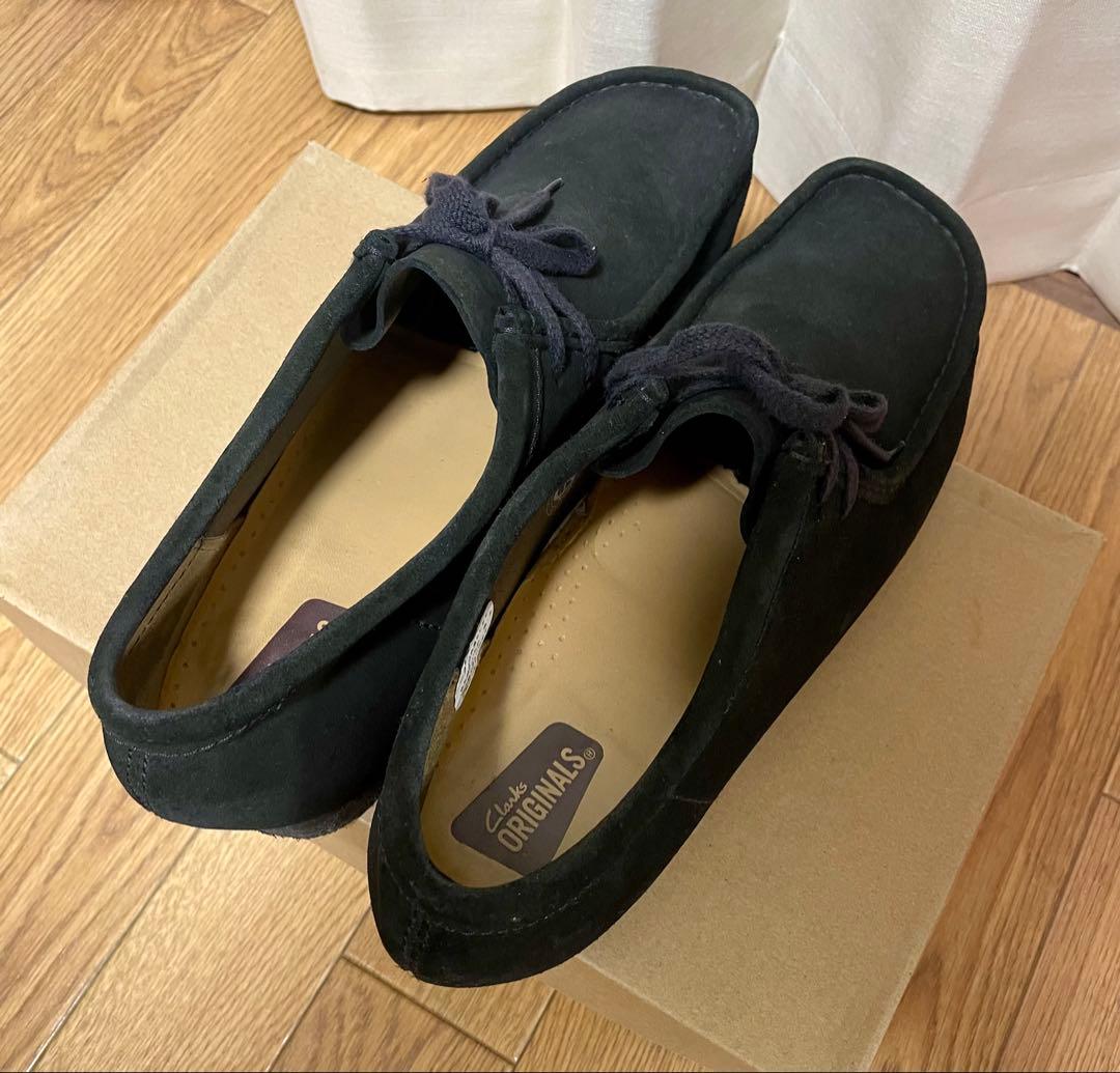 Clarks ワラビー ブラックスェード　27cm